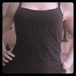 VS Yoga top navy blue with gold t back yoga top xs
